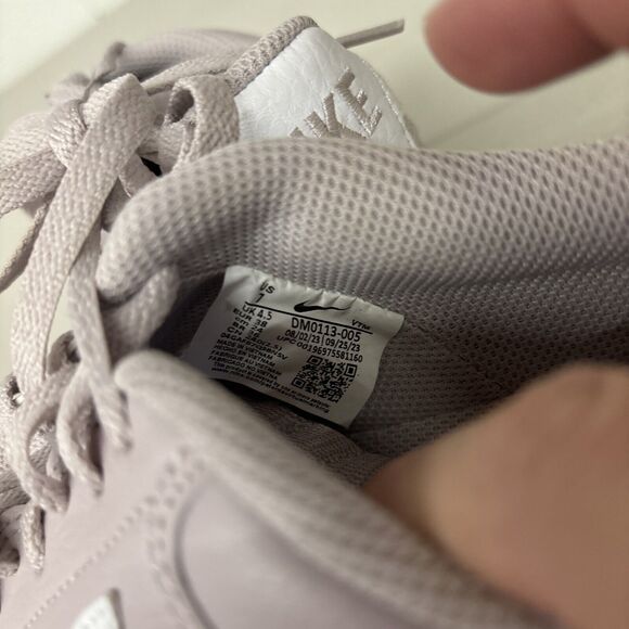 7 WOMEN'S NIKE COURT VISION ALTA LEATHER VIOLET / WHITE DM0113-005 SNEAKERS - Picture 4 of 5